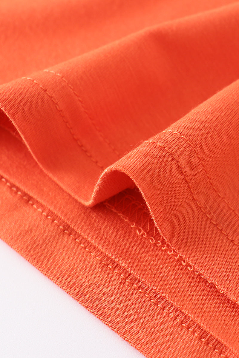 Orange baby bamboo swaddle blanket