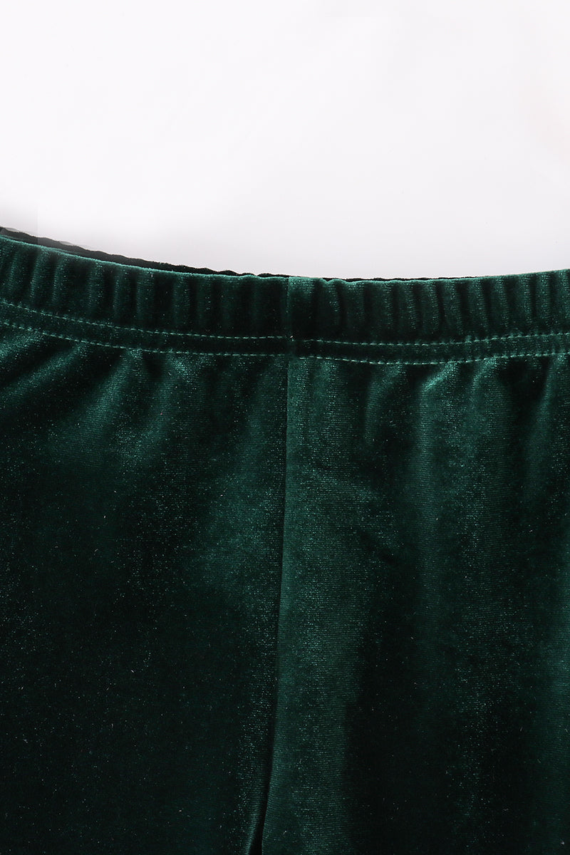 Premium Forest velvet bell pants