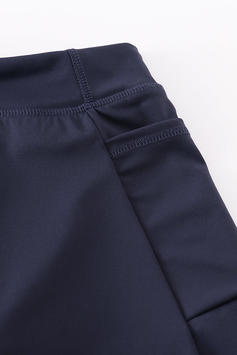 Navy active sporty girl skirt