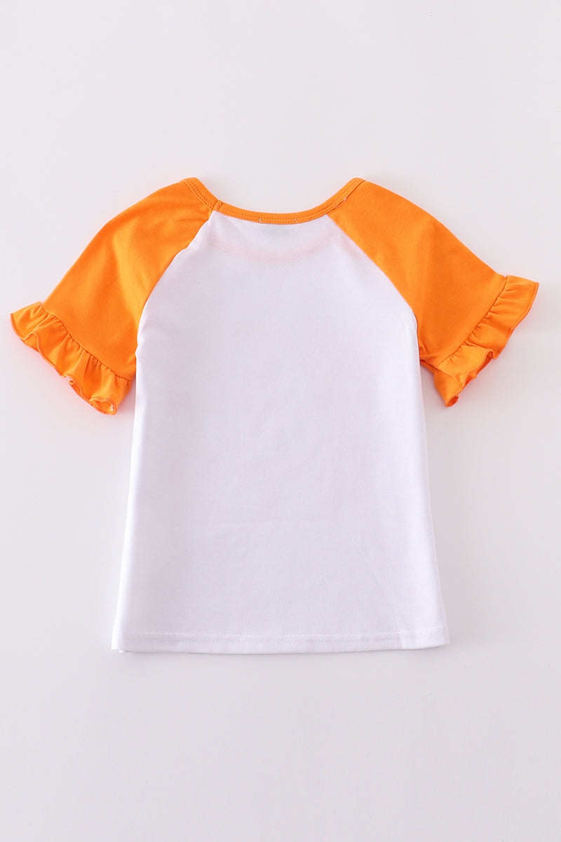 Tennessee bow print girl top