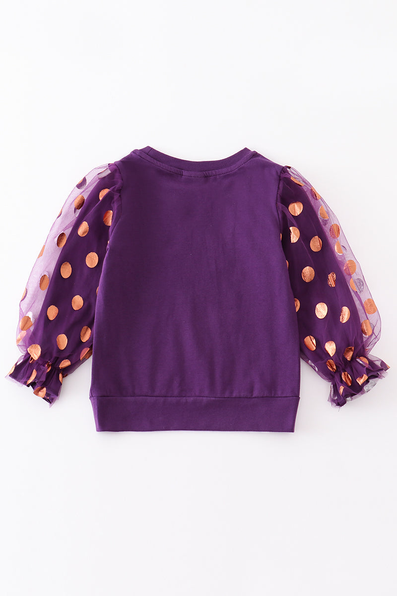 Purple witch party girl top